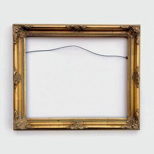 Ornate Vintage Gold Wood Frame 16x13